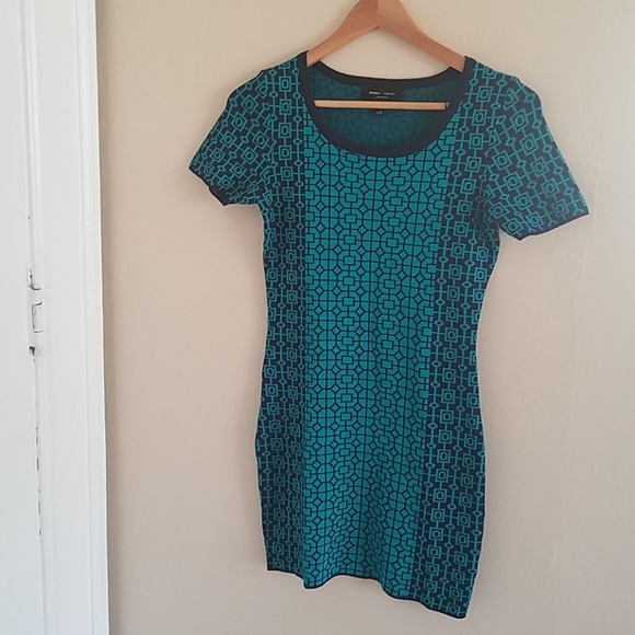 Knit Sweater Tunic Dress Size Small Short Sleeve - Picture 5 of 7